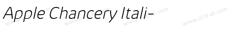 Apple Chancery Itali字体转换